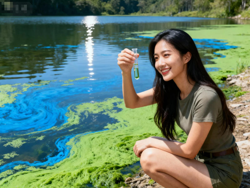 地表水取水样现场观察中