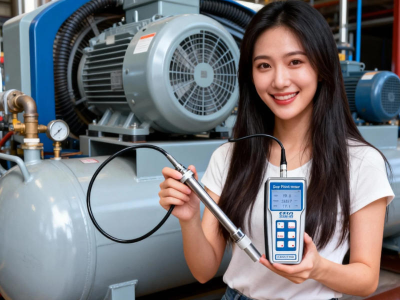 手持式露点仪在压缩空气水分测定中的作用