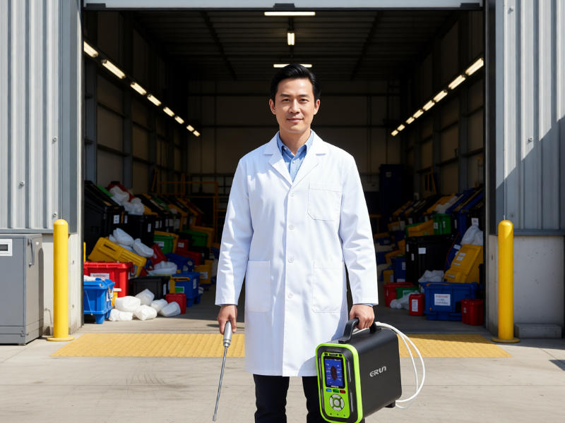 恶臭气体检测仪在垃圾转运站的实际应用现场