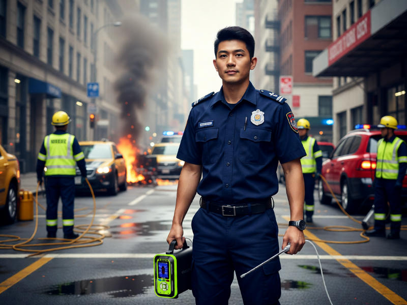 十八合一气体检测仪在突发应急救援应用现场